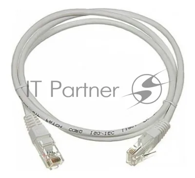 Патч-корд LANMASTER UTP TWT-45-45-1.5/6-GY вилка RJ-45-вилка RJ-45 Cat.6 1.5м серый ПВХ (уп.:1шт)
