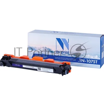 Картридж NVPrint NV-TN1075T (тип TN-1075) Black черный, 1000 стр., для Brother HL-1110R/1112/1210WR/1212/DCP-1510R/1512/1610WR/1612WR/MFC-1810R/1815/1912WR