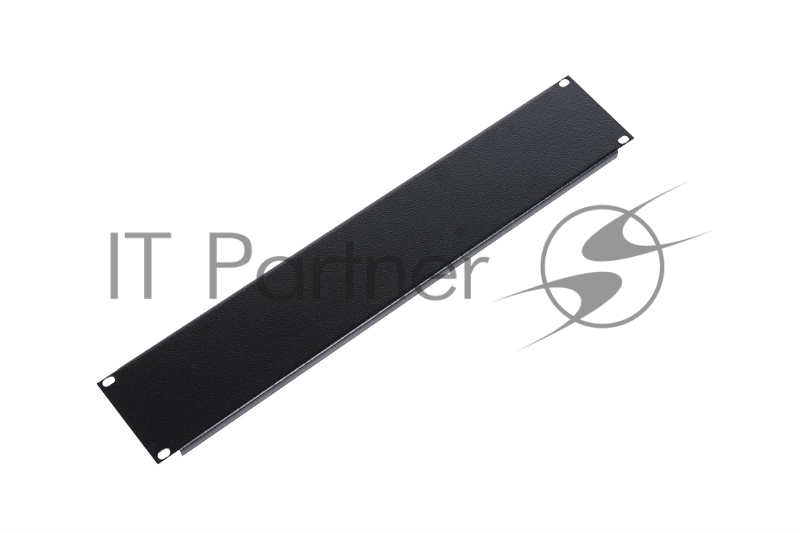 Фальшпанель в шкаф 19" 2U, черный (ФП-2-9005)
