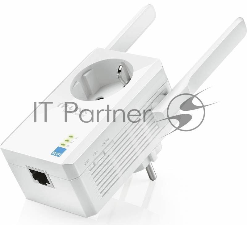 Сетевой адаптер TP-Link SOHO TL-WA860RE 300Mbps Wireless N Wall Plugged Range Extender with AC Passthrough, QCA(Atheros), 2T2R, 2.4GHz, 802.11b/g/n, 1 10/100Mbps LAN port, Range Extender button, Range Extender mode, suppo поставляется без кабеля RJ-45