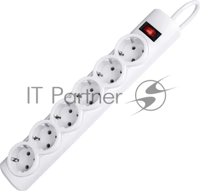 Сетевой фильтр Defender DFS 153 3 м, белый, 6 розеток