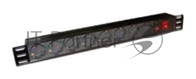Блок распределения питания Lanmaster TWT-PDU19-10A8P-3.0 гор.размещ. 8xSchuko базовые 10A Schuko 3м