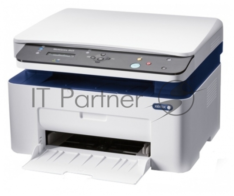МФУ лазерное Xerox WorkCentre 3025BI (WC3025BI#), A4, ч/б, печ. до 20 стр/мин., скан. до 17 стр/мин. (ч/б) 4 стр/мин. (цвет), 1200 x 1200 dpi (печать) 600 x 600 dpi (скан.), Wi-Fi, USB, Air Print