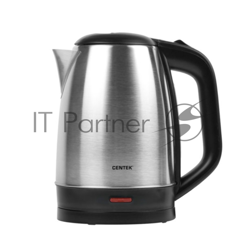 Чайник Centek CT-1070 матовый черный/серебристый 1.5л