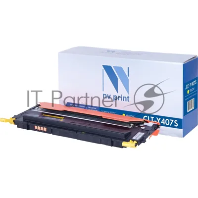 Картридж лазерный NVPrint совместимый Samsung CLT-Y407S Yellow для CLP-325/CLX-3185 (1000k)