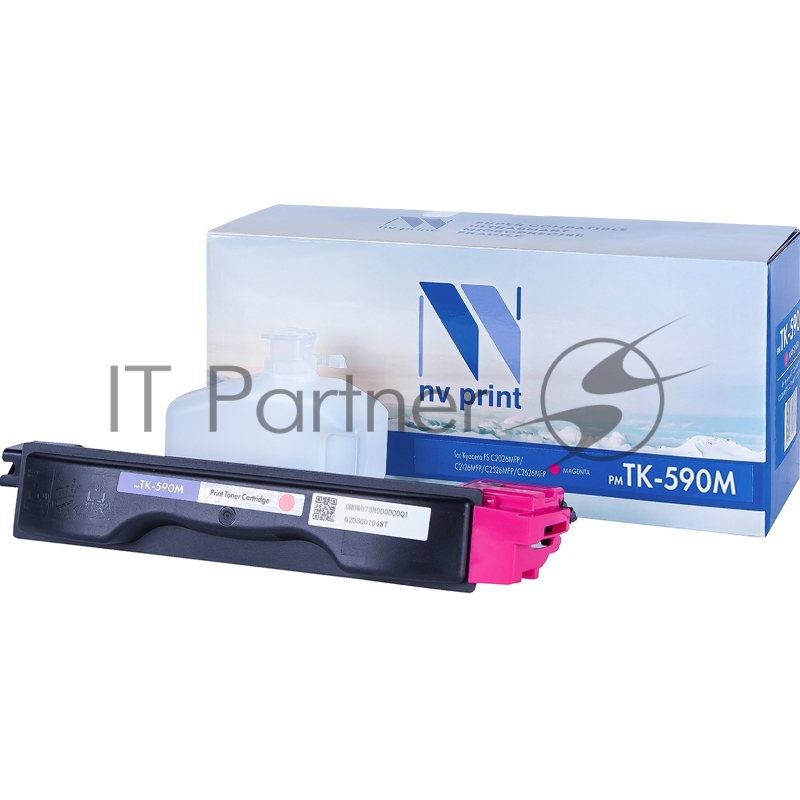 Картридж NVPrint совместимый Kyocera TK-590 Magenta для FS C2026MFP/C2126MFP/C2526MFP/C2626MFP (5000k)