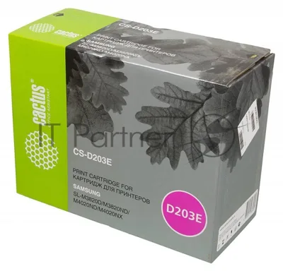 Картридж лазерный Cactus CS-D203E черный (10000 стр.) для Samsung SL-M3820D/M3820ND/M4020ND/M4020NX