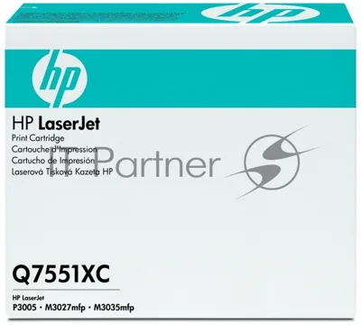 Картридж лазерный контрактный HP LaserJet Q7551XC Contract Black Print Cartridge