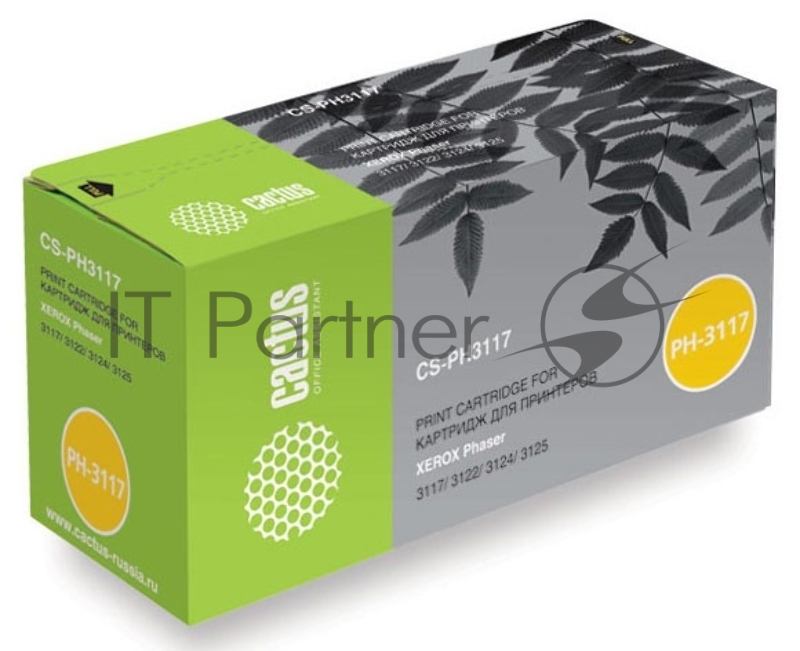 Картридж лазерный Cactus CS-PH3117 (106R01159) черный (3000 стр.) для Xerox Phaser 3117/3122/3124/3125