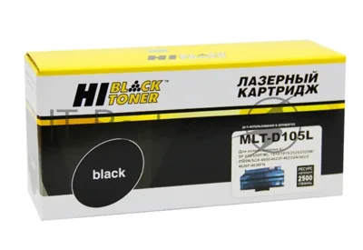 Расходные материалы Hi-Black MLT-D105L Картридж для Samsung ML1910/1915/2525/2525W/2580N/SCX4600, с чипом, 2500 стр.