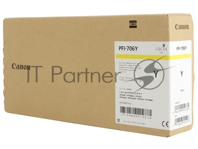 Картридж струйный Canon PFI-706 Y желтый для iPF8300S/8400/9400S/9400 (6684B001)