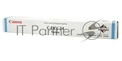 Картридж лазерный Canon C-EXV34C голубой (16000 стр.) для Canon iR C9060/C9065/C9070