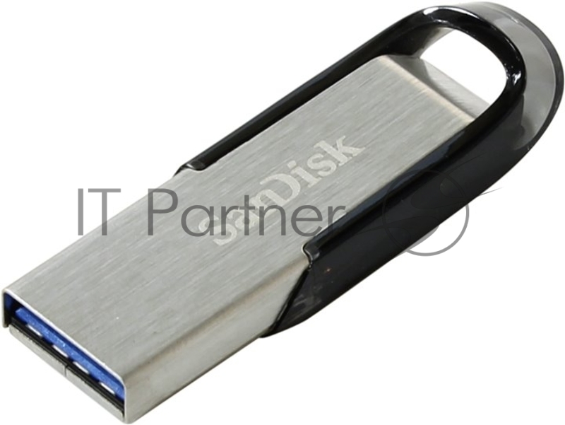 Флешка USB Sandisk CZ73 Cruzer Ultra Flair (SDCZ73-128G-G46), 128Gb, USB 3.0, R/W 150/45, серебристый/черный