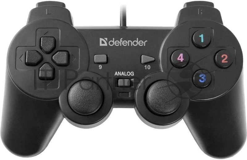 Геймпад Defender Omega USB, Проводной геймпад, 12 кнопок, 2 стика