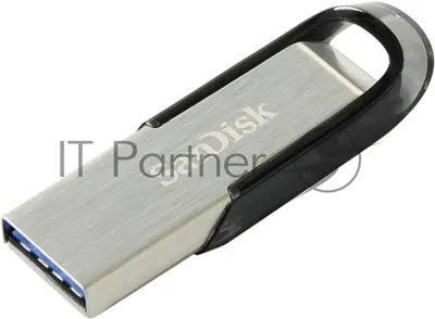 Флешка USB Sandisk CZ73 Cruzer Ultra Flair (SDCZ73-032G-G46), 32Gb, USB 3.0, R/W 150/45, серебристый/черный