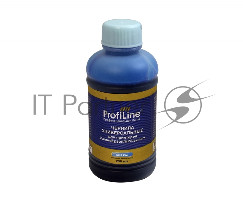 Чернила ProfiLine Premium для принтеров Canon/Epson/HP/Lexmark Light cyan 250 мл водн