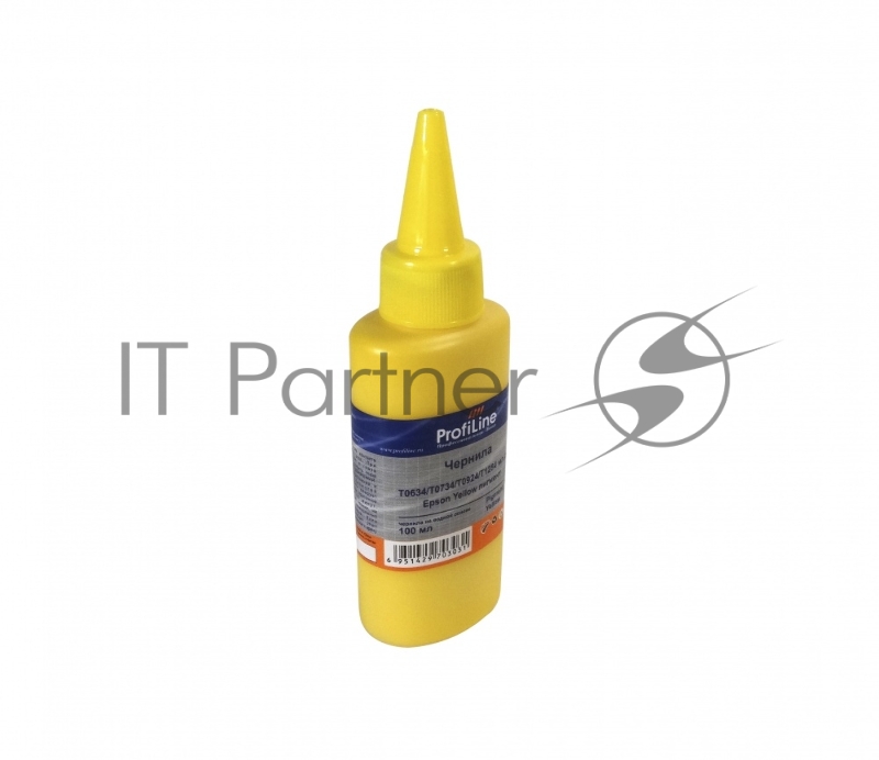 Чернила ProfiLine PL-T0634/T0734/T0924/T1284 для принтеров Epson Yellow C67/C79/C87/C91/CX3700/4100/4300/4700/3900/3905/4900/TX106/109/117/119/T26/T27/S22/125/130/420W/425W/Office BX305F/BX305FW водн 100 мл
