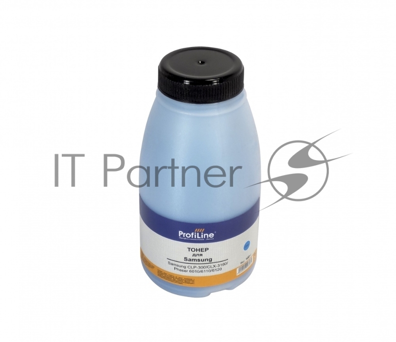 Тонер ProfiLine для принтеров Samsung CLP-300/CLX-3160/Phaser 6010/6110/6120/WC 6000/6015 cyan 100гр Фасовка РФ