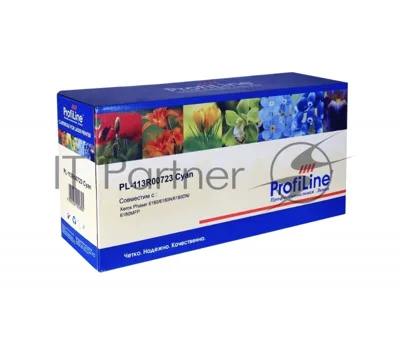Картридж лазерный ProfiLine PL-113R00723 для принтеров Rank Xerox Phaser 6180/6180N/6180DN/6180MFP Cyan 6000 копий