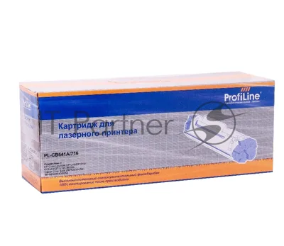 Картридж лазерный ProfiLine PL-CB541A/716 для принтеров HP Color LaserJet CP1210/CP1215/CP1510/CP1518/CM1300/1312 Canon Color Shot LBP 5050/5970/5975, MF-8030/8040/8050 Cyan 1400 копий