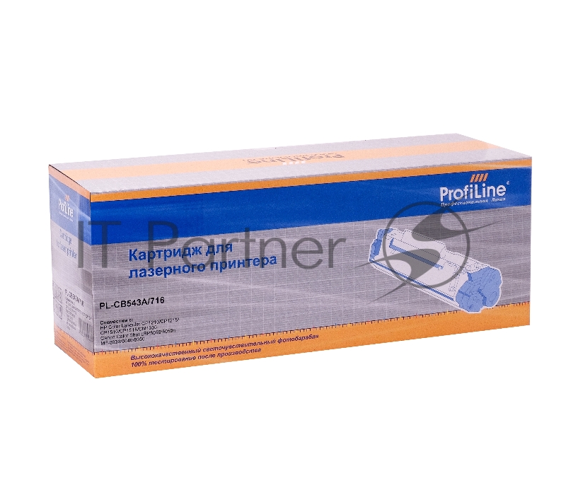 Картридж лазерный ProfiLine PL-CB543A/716 для принтеров HP Color LaserJet CP1210/CP1215/CP1510/CP1518/CM1300/1312 Canon Color Shot LBP 5050/5970/5975, MF-8030/8040/8050 Magenta 1400 копий