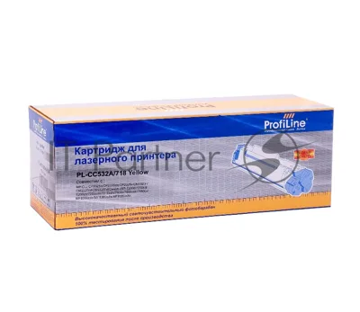Картридж лазерный ProfiLine PL-CC532A/718 для принтеров HP CLJ CP2025n/CP2025dn/CP2025x/CM2320n/CM2320nf/CM2320fxi/Canon LBP-7200C/7210CDN/MF8350CDN Yellow 2800 копий