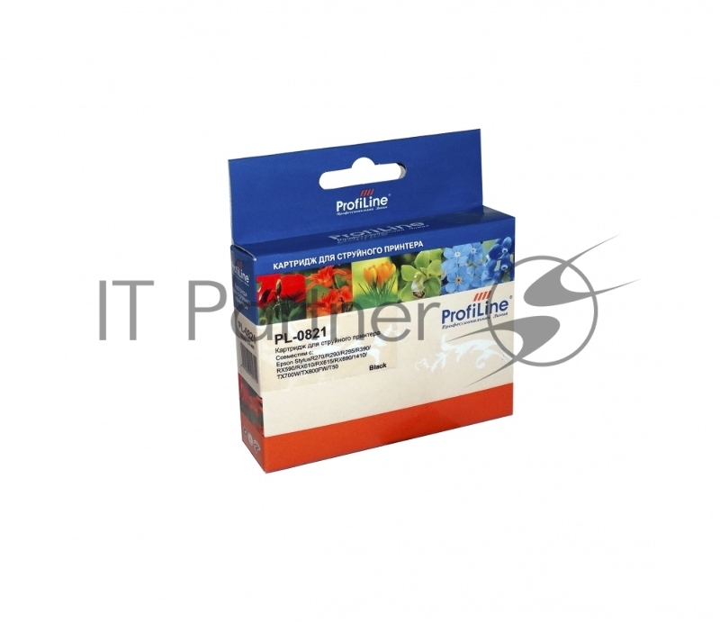 Картридж струйный ProfiLine PL-0821 для принтеров Epson StylusR270/R290/R295/R390/RX590/RX610/RX615/RX690/1410/TX700W/TX800FW/T50 Black водн