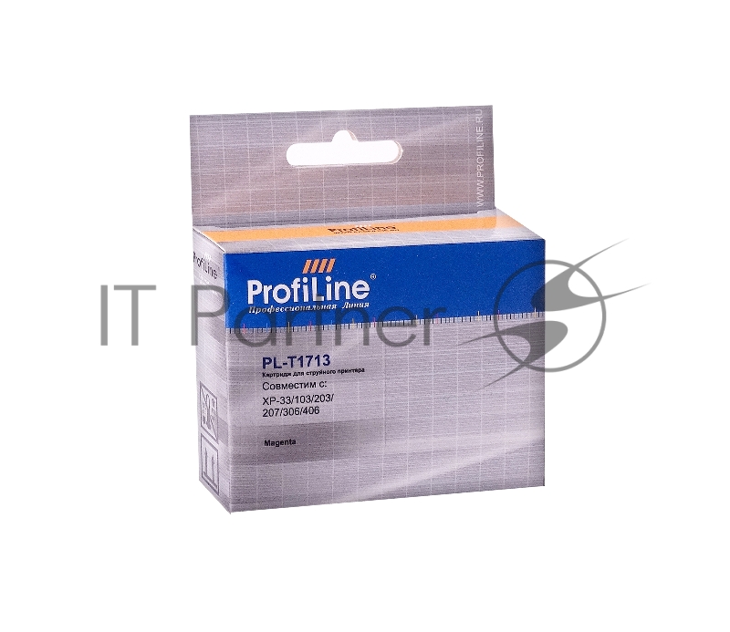 Картридж струйный ProfiLine PL-T1713 для Epson XP-33/103/203/207/303/306/313/406 экономичный повышенной емкости Magenta водн
