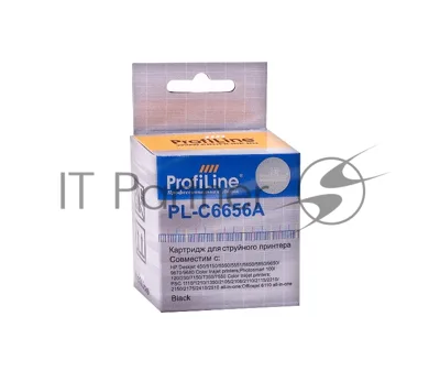 Картридж струйный ProfiLine PL-C6656A для принтеров HP DJ 450/2400/5550/7150/7350/7550/PSC/1110/OJ 4105/Fax 1240 Black пигмент