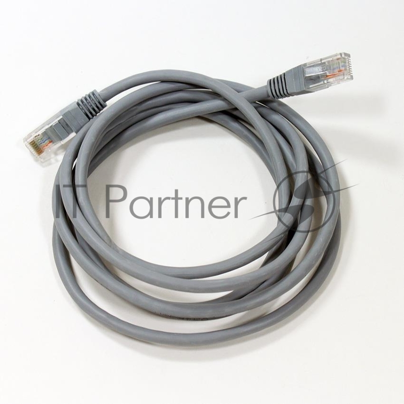 Патч-корд 2м "Telecom" UTP cat.5е RJ45, литой, серый, NA102--2M
