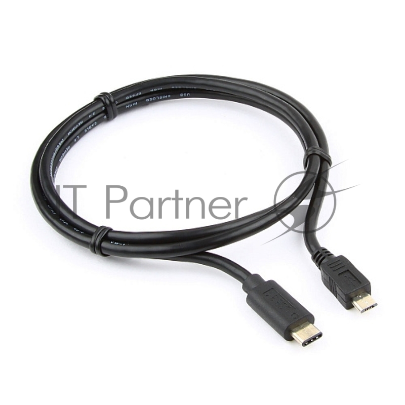 Кабель Cablexpert CCP-USB2-mBMCM-1M USB2.0 microBM/USB3.1TypeC, 1м, 