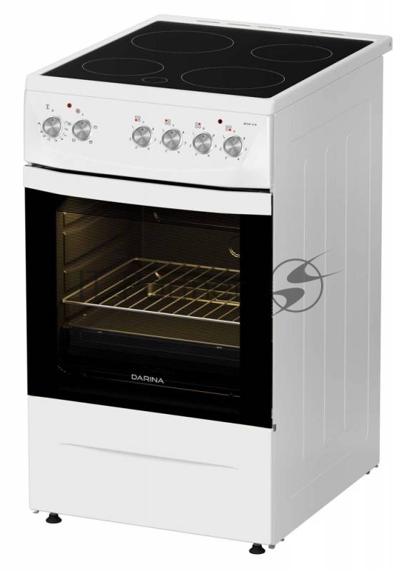Плита электрическая Darina 1D5 EC 241 614 W белый/черный, конфорок 4 шт, духовка 50 л, 50 см x 85 см x 60 см