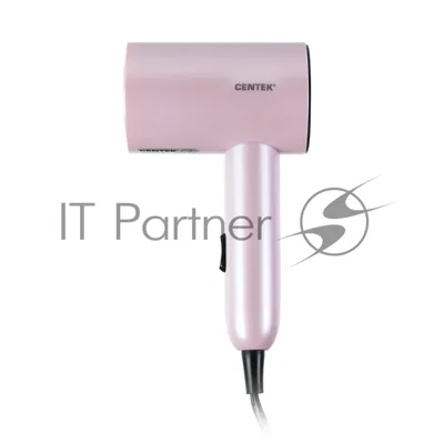 Фен Centek CT-2201 розовый, 900 Вт, компактный, ионизация