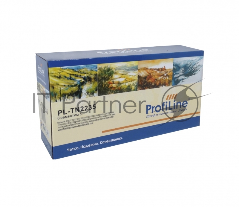 Картридж ProfiLine PL-TN-2235 для принтеров Brother HL-2130/2130R/2132/2132R/2135W/2220/2230/2240/2242D/2250/2270DW/2280DW/MFC-7360/7360N/7460DN/7860DW/DCP-7055/7055R/7055WR/7057/7057R/7060D/7060DR/7065DN/7070D/FAX-2840/2845R/2940 1200 копий