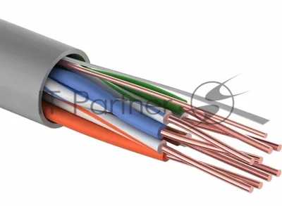 Кабель витая пара PROconnect U/UTP, cat.5e, PVC, 4PR, 24AWG, медный, внутренний, серый, 305 м