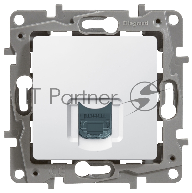 Розетка компьютерная ETIKA RJ45 кат.5 UTP, белый