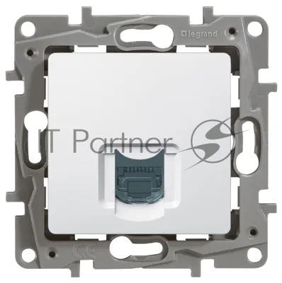 Розетка компьютерная ETIKA RJ45 кат.5 UTP, белый