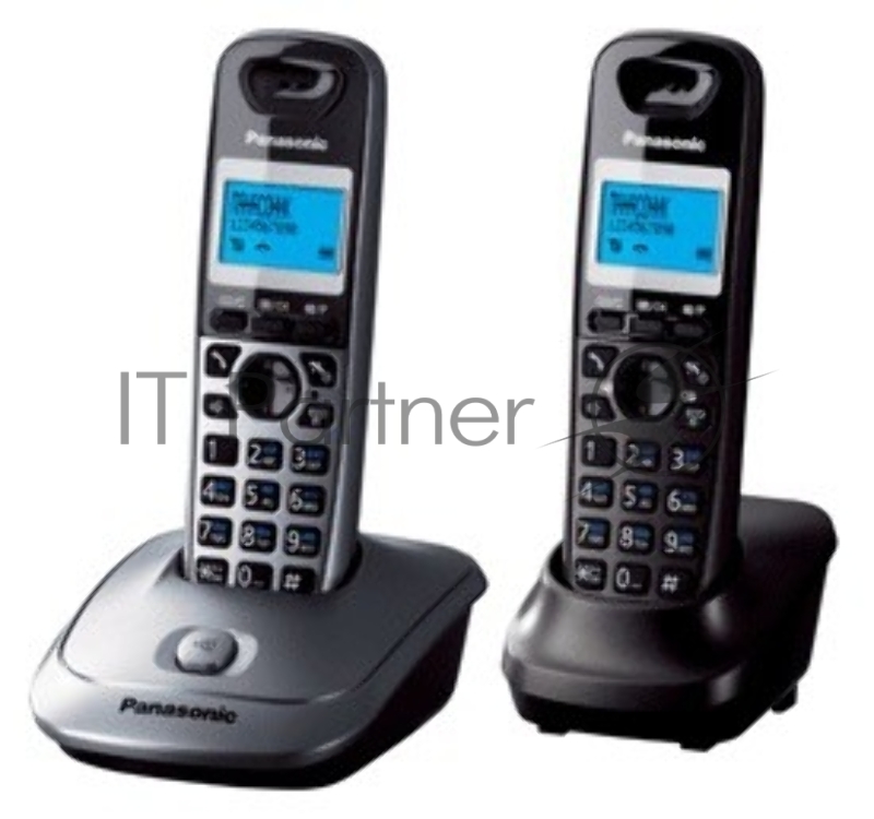 Телефон беспроводной (DECT) Panasonic KX-TG2512RU1 Доп трубка в комплекте, АОН, Caller ID, спикерфон, полифония