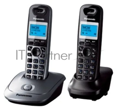 Телефон беспроводной (DECT) Panasonic KX-TG2512RU1 Доп трубка в комплекте, АОН, Caller ID, спикерфон, полифония
