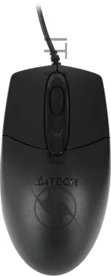 Мышь проводная A4Tech OP-720 черный, 1200 dpi, USB, кнопки - 3