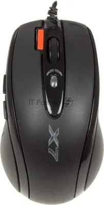 Мышь проводная A4Tech X-710BK черный, 2000 dpi, USB, кнопки - 7