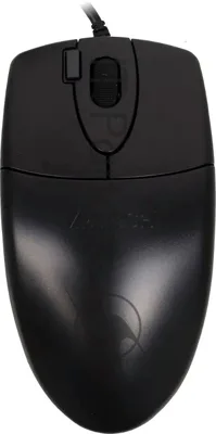 Мышь проводная A4Tech OP-620D черный, 1000 dpi, USB, кнопки - 4