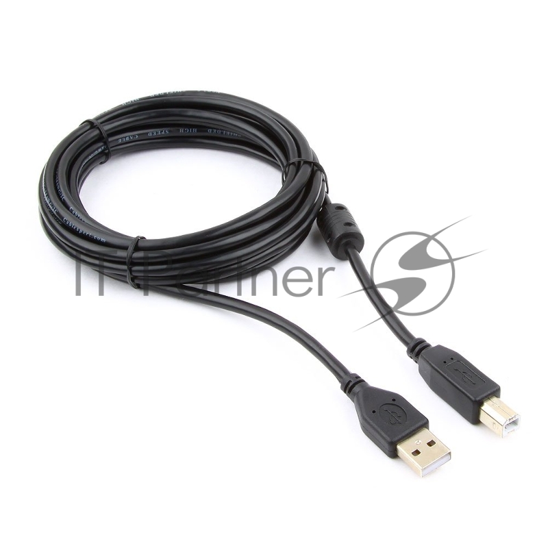 Кабель Gembird USB 2.0 PRO для соед. 3.0м AM/BM позол.конт., фер.кол., пакет