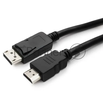 Кабель DisplayPort-HDMI Gembird/Cablexpert 3м, 20M/19M, черный, экран, пакет