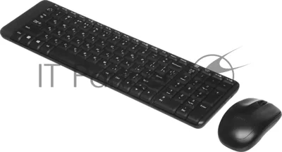 Комплект клавиатура+мышь Logitech MK220 беспроводной, USB, 1000 DPI, чёрный