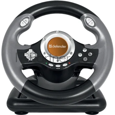 Игровой руль Defender CHALLENGE MINI Руль+ педали, 10кн., 200мм.,USB