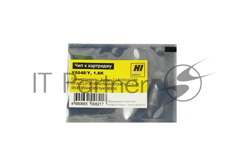 Чип к картриджу Samsung CLP-415/470/CLX4195 (Hi-Black), CLT504, 1.8K, Y