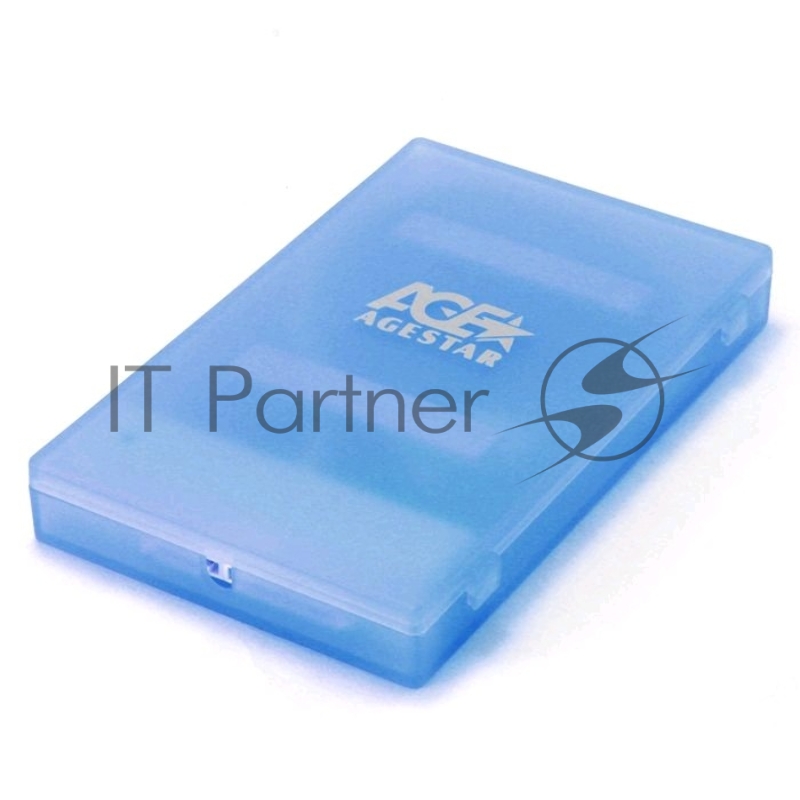 Контейнер для HDD AgeStar Внешний корпус 2.5" SATA HDD/SSD AgeStar SUBCP1 (BLUE) USB 2.0, пластик, синий, безвинтовая конструкция (10612)