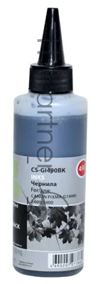 Чернила Cactus CS-GI490BK черный 100мл для Canon Pixma G1400/G2400/G3400