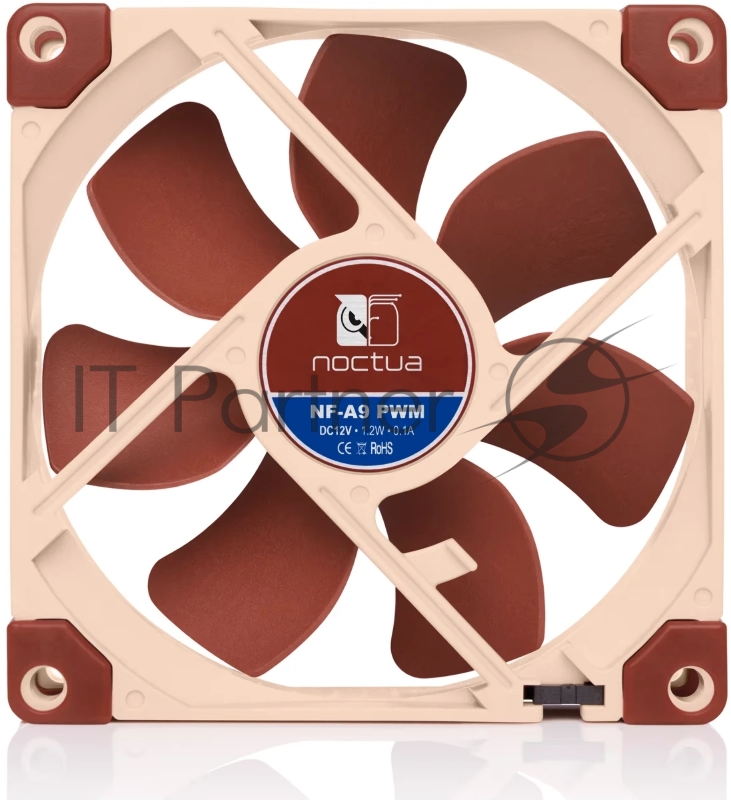 Вентилятор корпусной Noctua NF-A9 PWM, 92 мм, 2000 об/мин, 22.8 дБ, 4 pin PWM, без подсветки